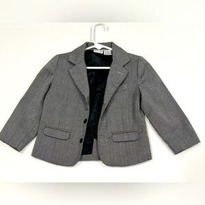 24 Month/2T Koala Kids Gray Herringbone Blazer/Suit Jacket